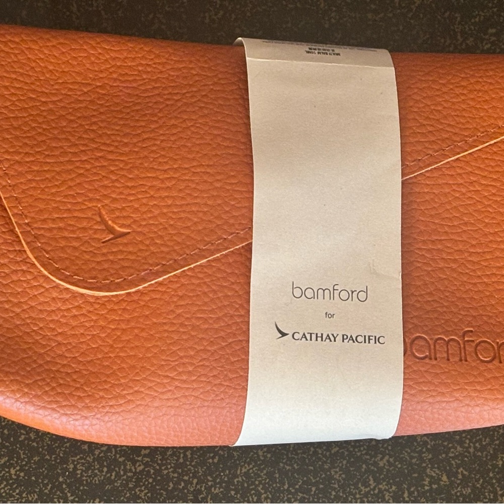 Bamford Cathay Pacific Orange Cosmetic Bag